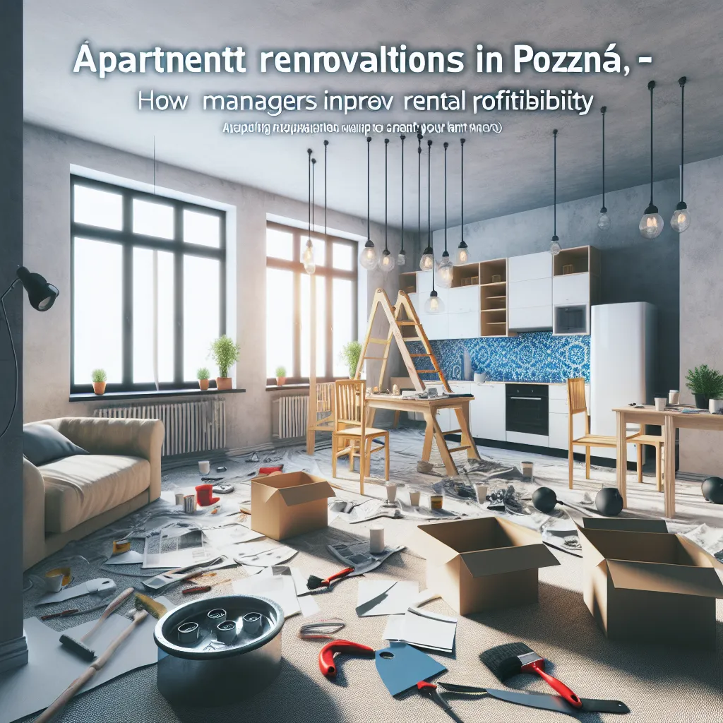 Remonty mieszkań w Poznaniu — jak administrator poprawia rentowność najmu